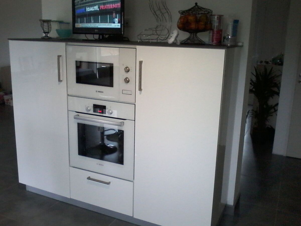 Cuisine avant-après sur mesure Light Blanc brillant