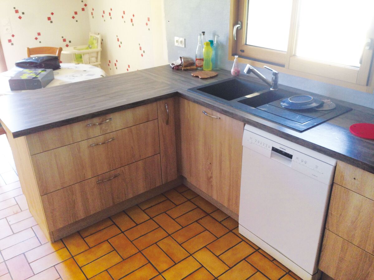 Cuisine avant-après sur mesure Trend + Chêne timber