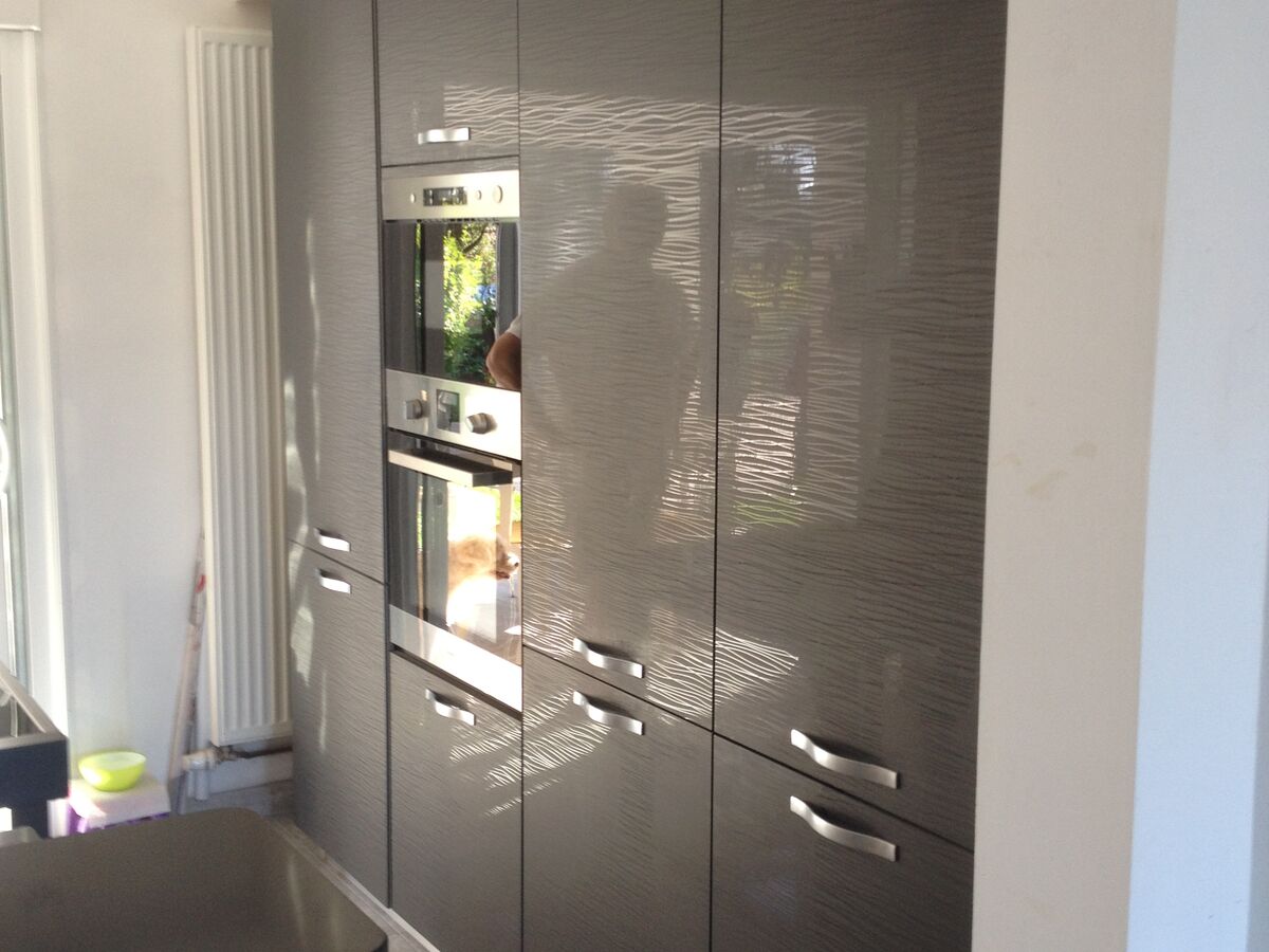 Cuisine avant-après sur mesure Light Blanc brillant