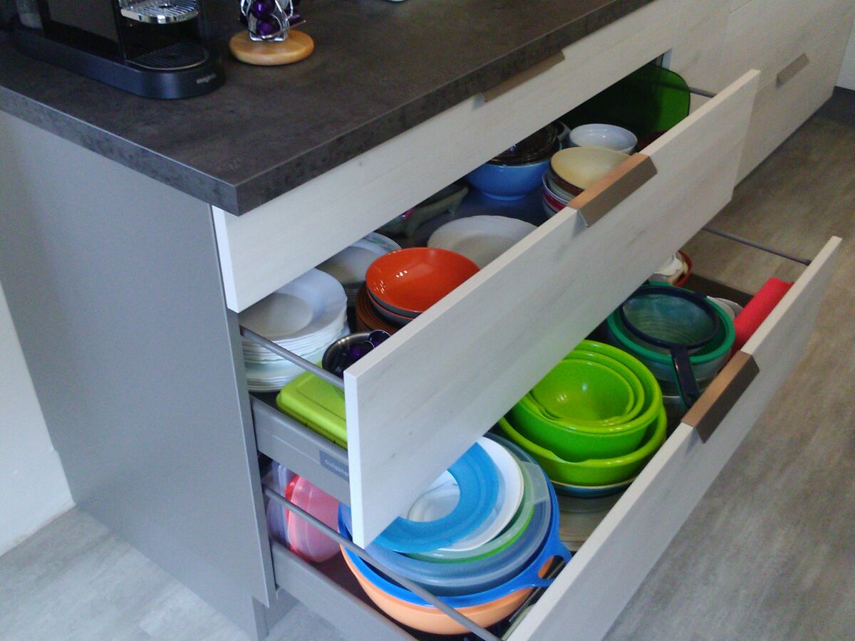 Cuisine avant-après sur mesure Trend + Artic wood