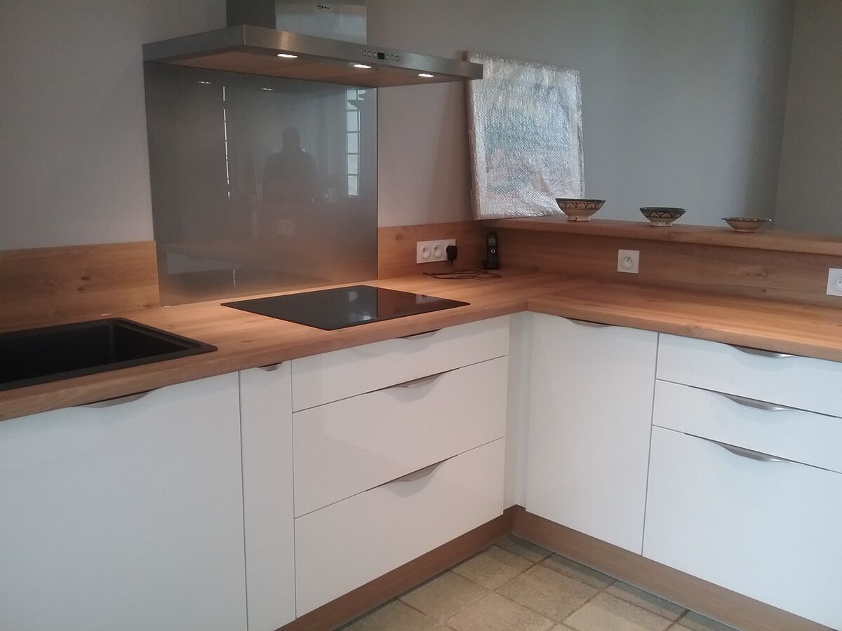 Cuisine équipée sur mesure Light Blanc Brillant