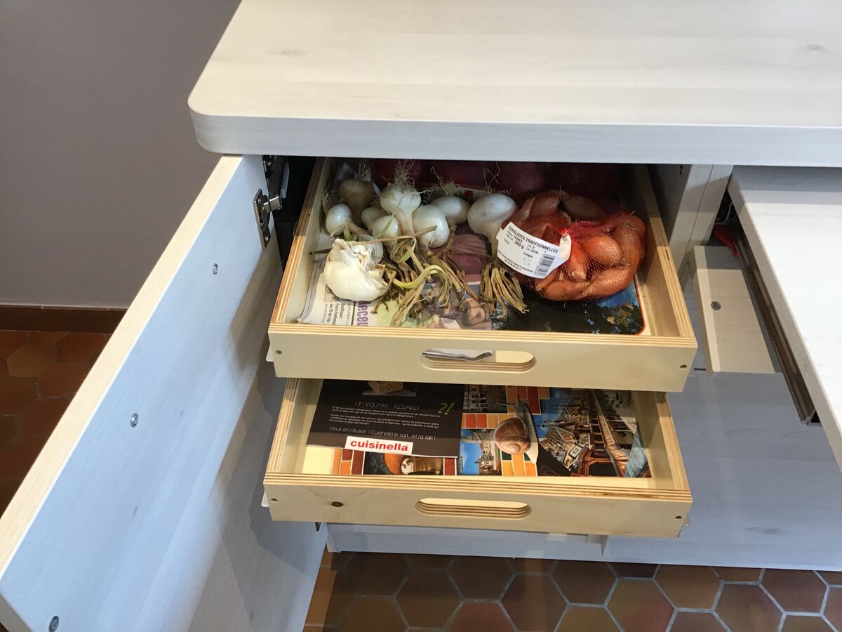 Cuisine avant-après sur mesure Trend Artic Wood