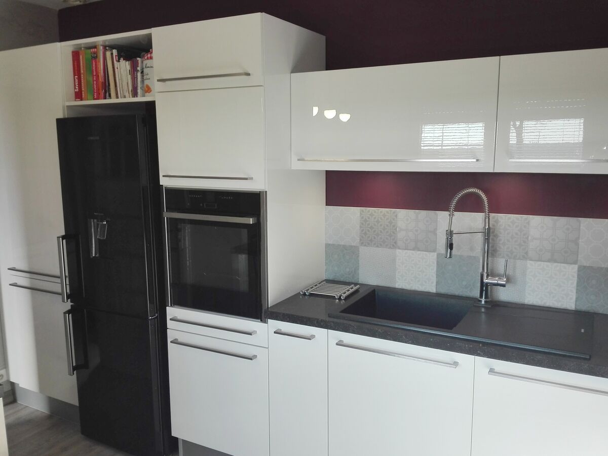 Rénovation cuisine équipée sur mesure Light Blanc Brillant