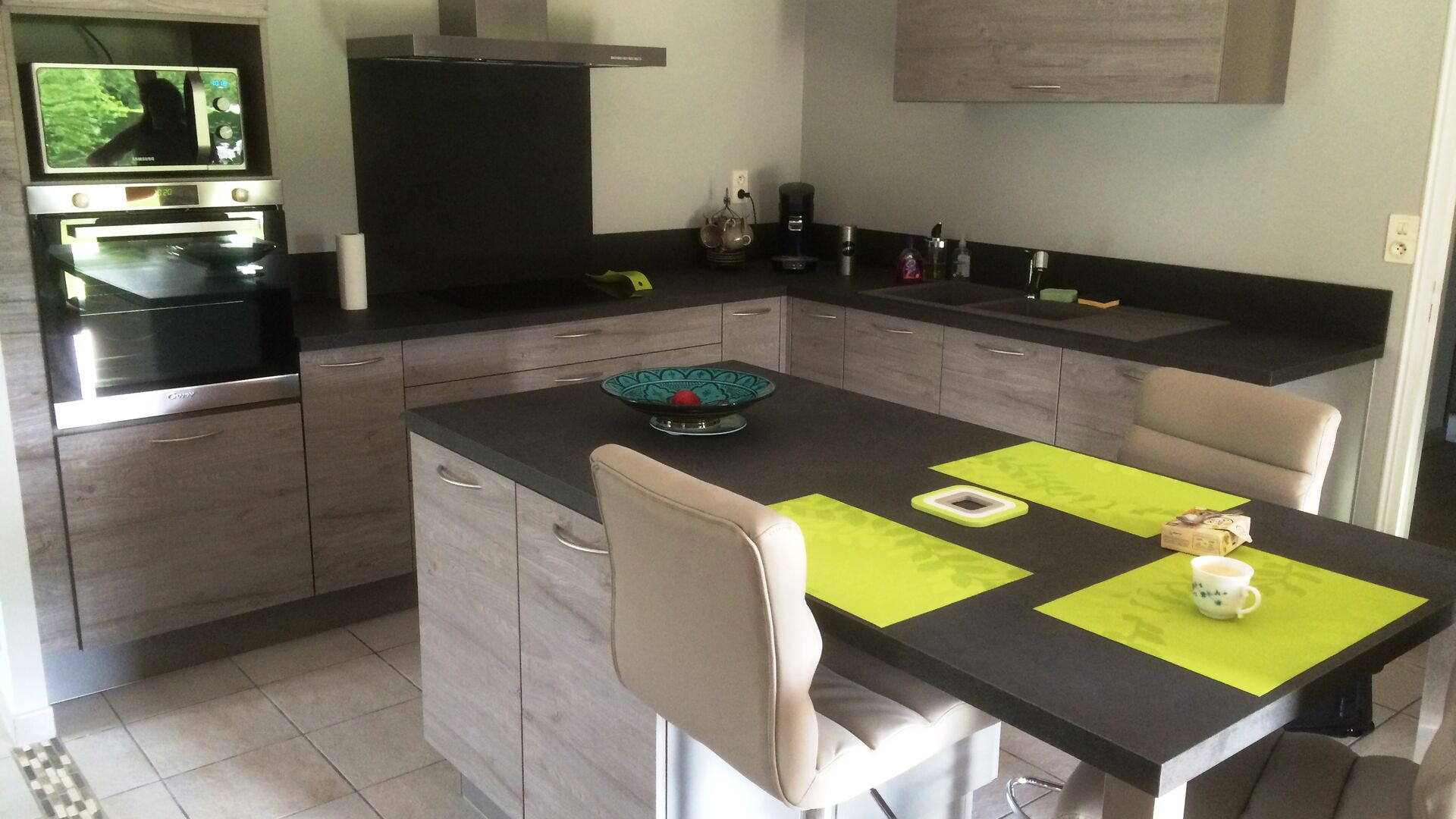 Cuisine équipée sur mesure Label Chêne Sable Synchrone