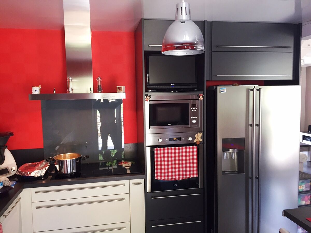 Rénovation cuisine sur mesure Trend Pannacotta mat et Trend + Ombre soft