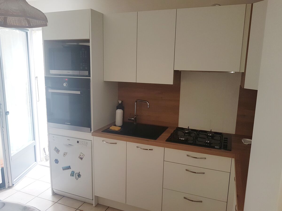 Cuisine avant-après sur mesure Trend Blanc Mat