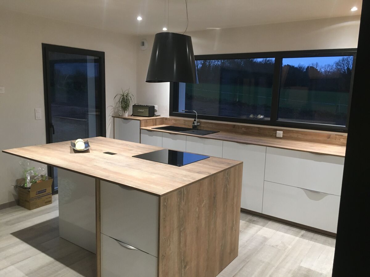 Rénovation cuisine équipée sur mesure LIGHT Blanc Brillant