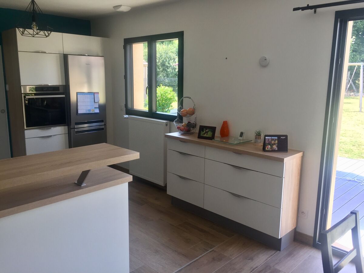 Cuisine avant-après sur mesure Trend Blanc Mat