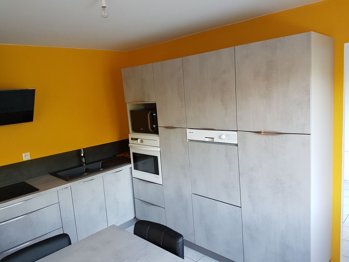 Cuisine avant-après sur mesure Trend Béton Clair