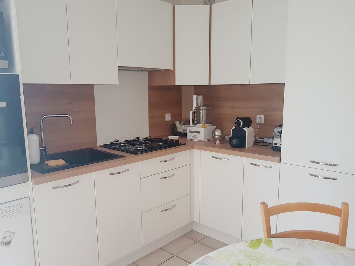 Cuisine avant-après sur mesure Trend Blanc Mat