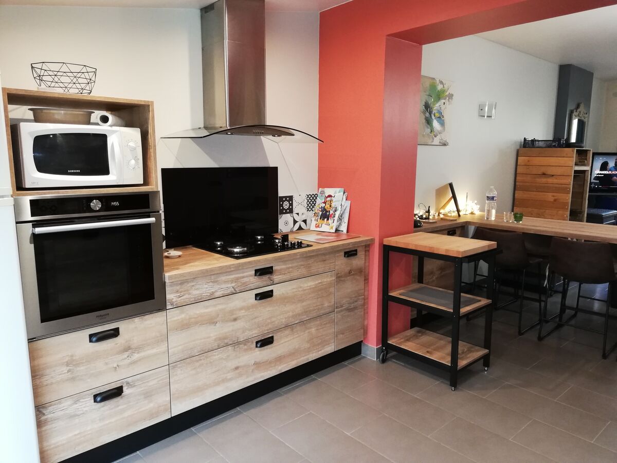 Rénovation cuisine équipée sur mesure Trend Hipster Wood