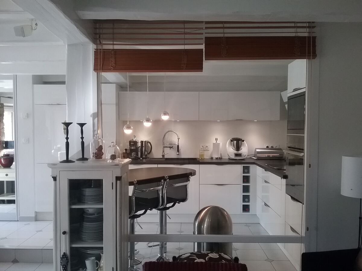 Cuisine équipée sur mesure Light Blanc Brillant