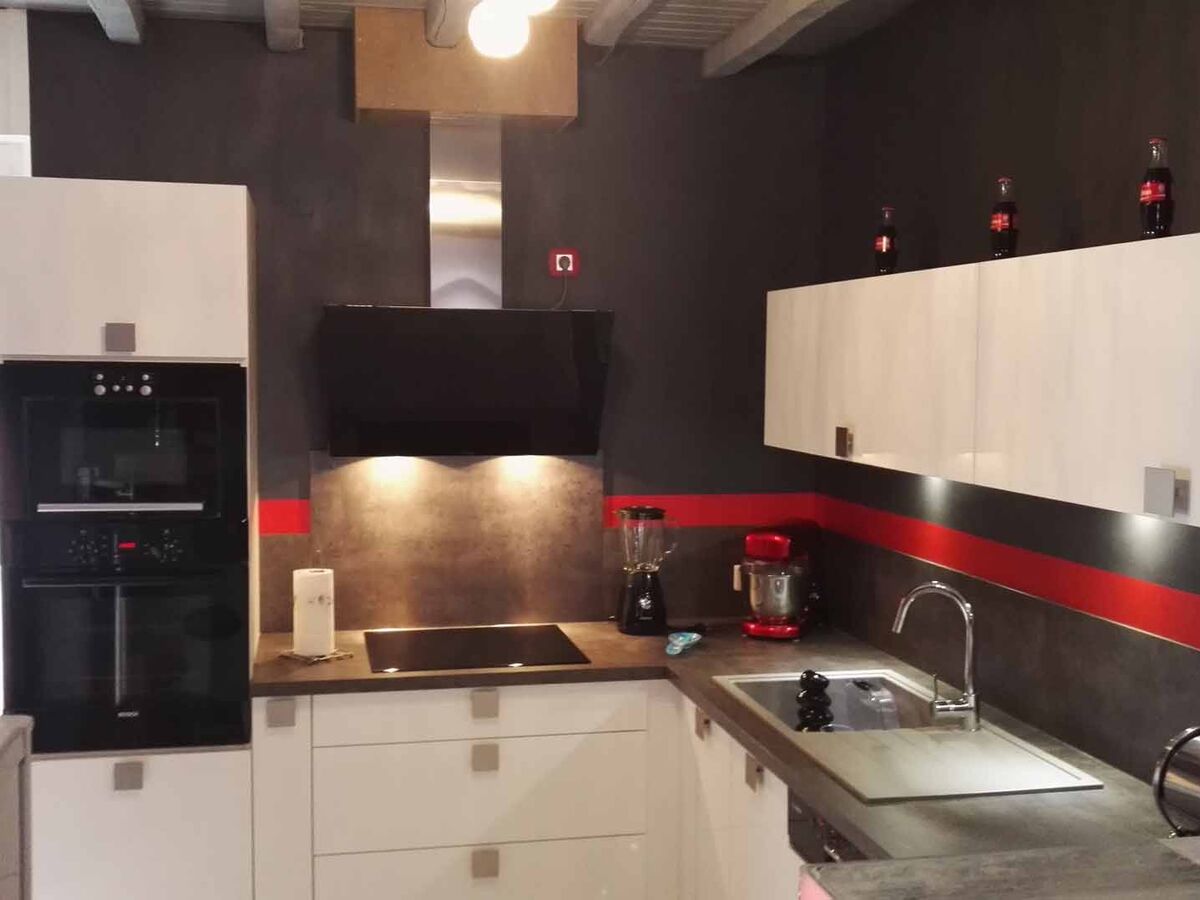 Cuisine équipée sur mesure Light Blanc brillant