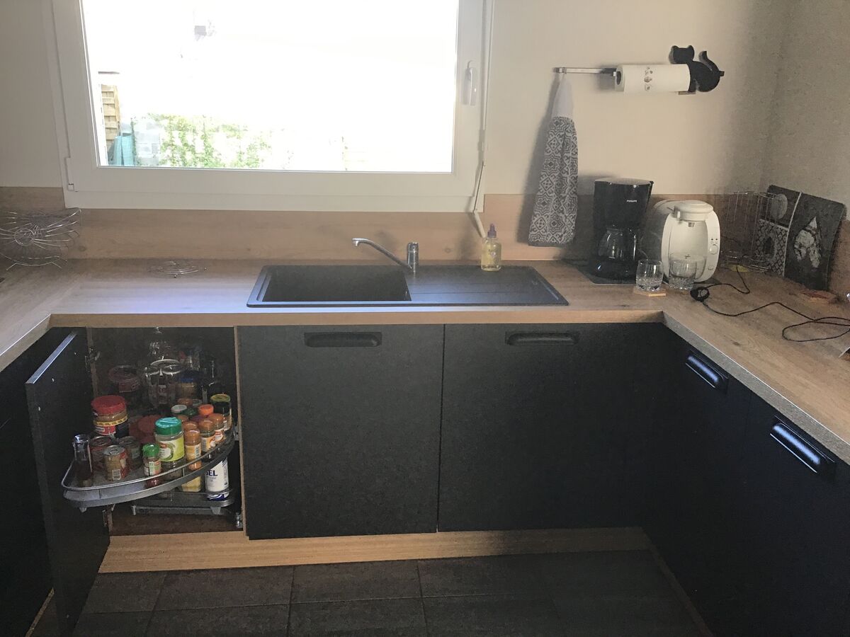 Rénovation cuisine équipée sur mesure Label Métal Brossé