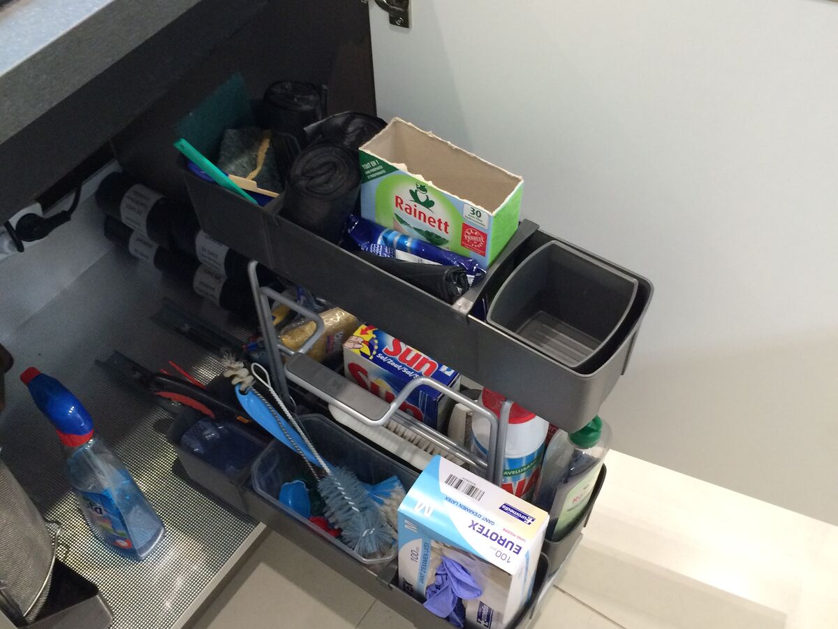 Cuisine avant-après sur mesure Light Blanc brillant