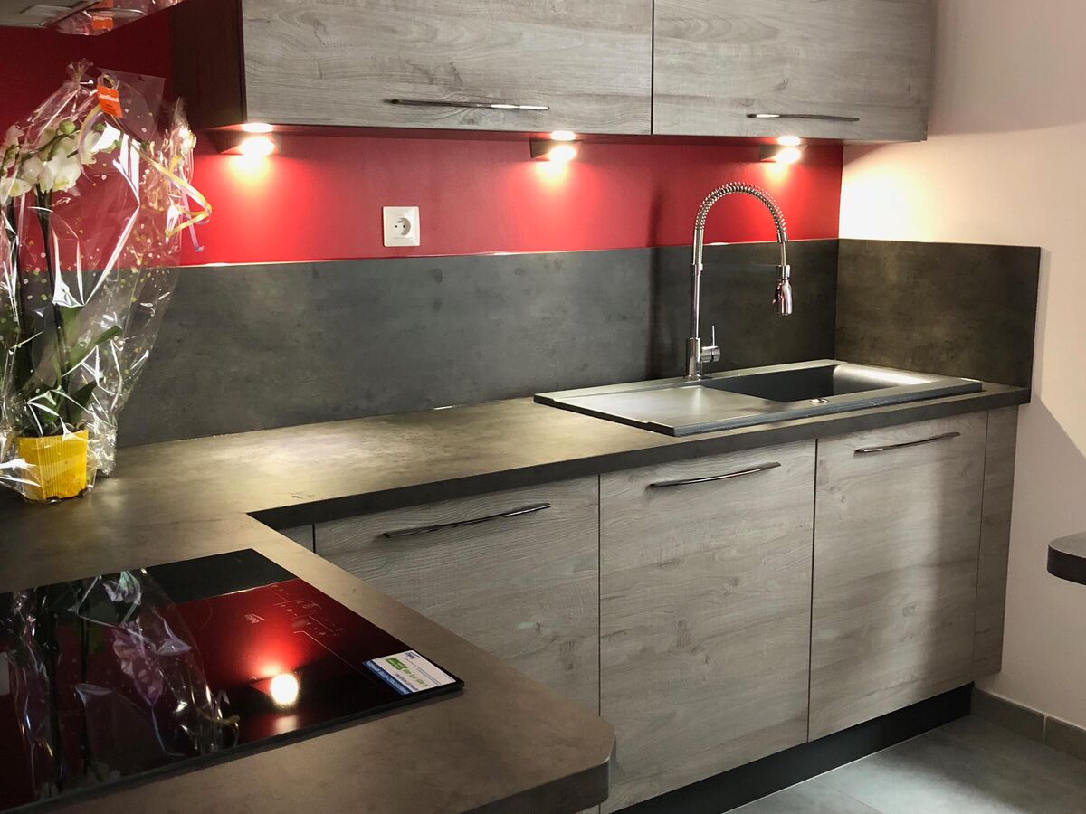 Rénovation cuisine équipée sur mesure Label Chêne Sable Synchrone