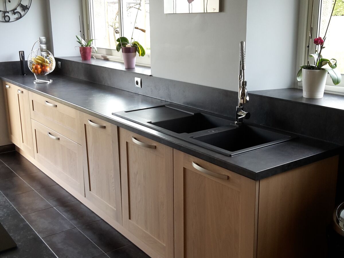 Rénovation cuisine sur mesure Wooden Teinté soft Oak