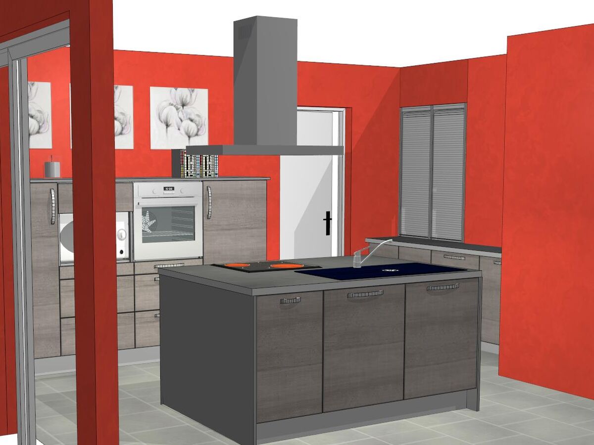 Cuisine avant-après sur mesure Label Chêne Sable Synchrone