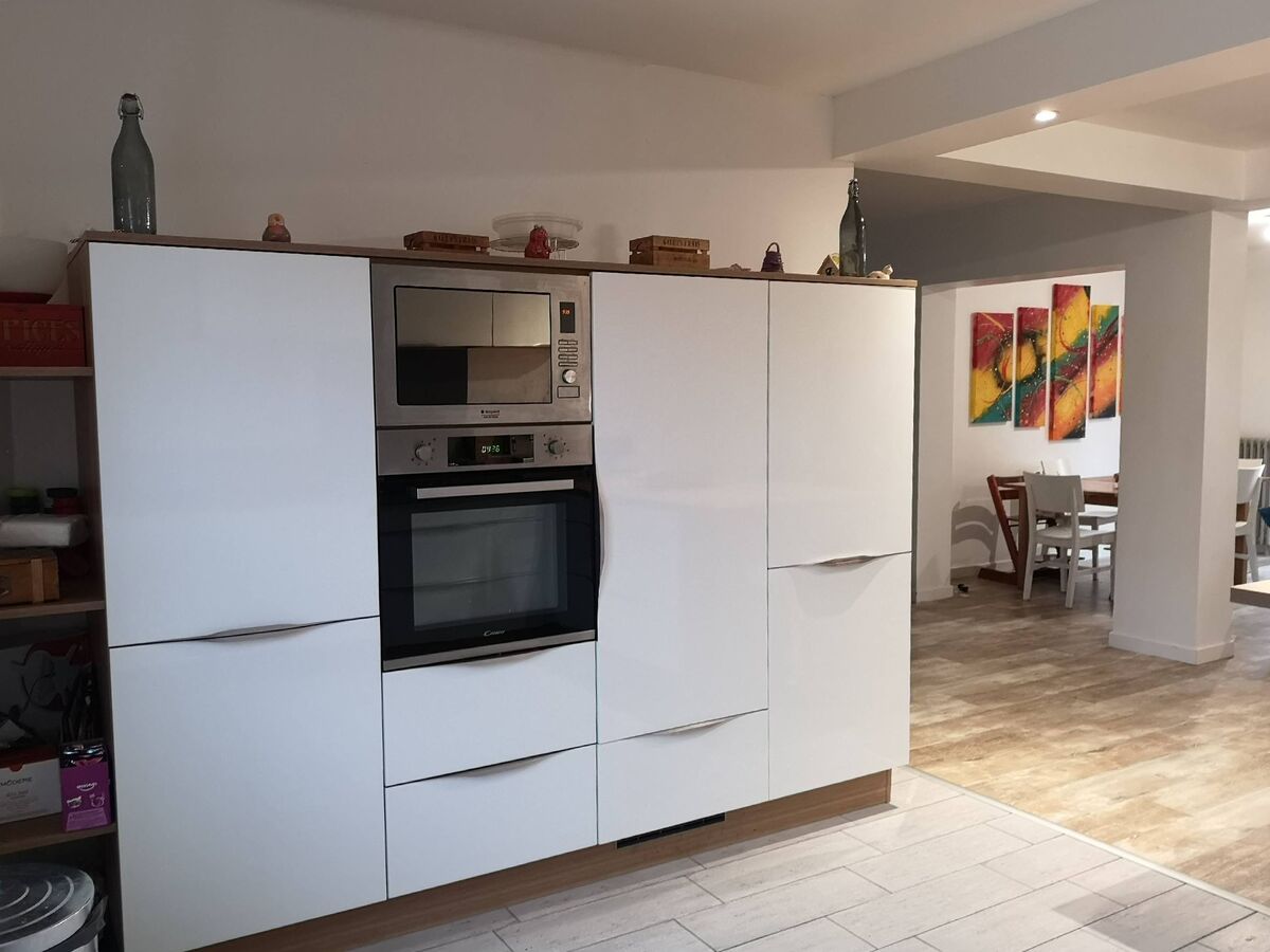 Cuisine avant-après sur mesure Light Blanc Brillant