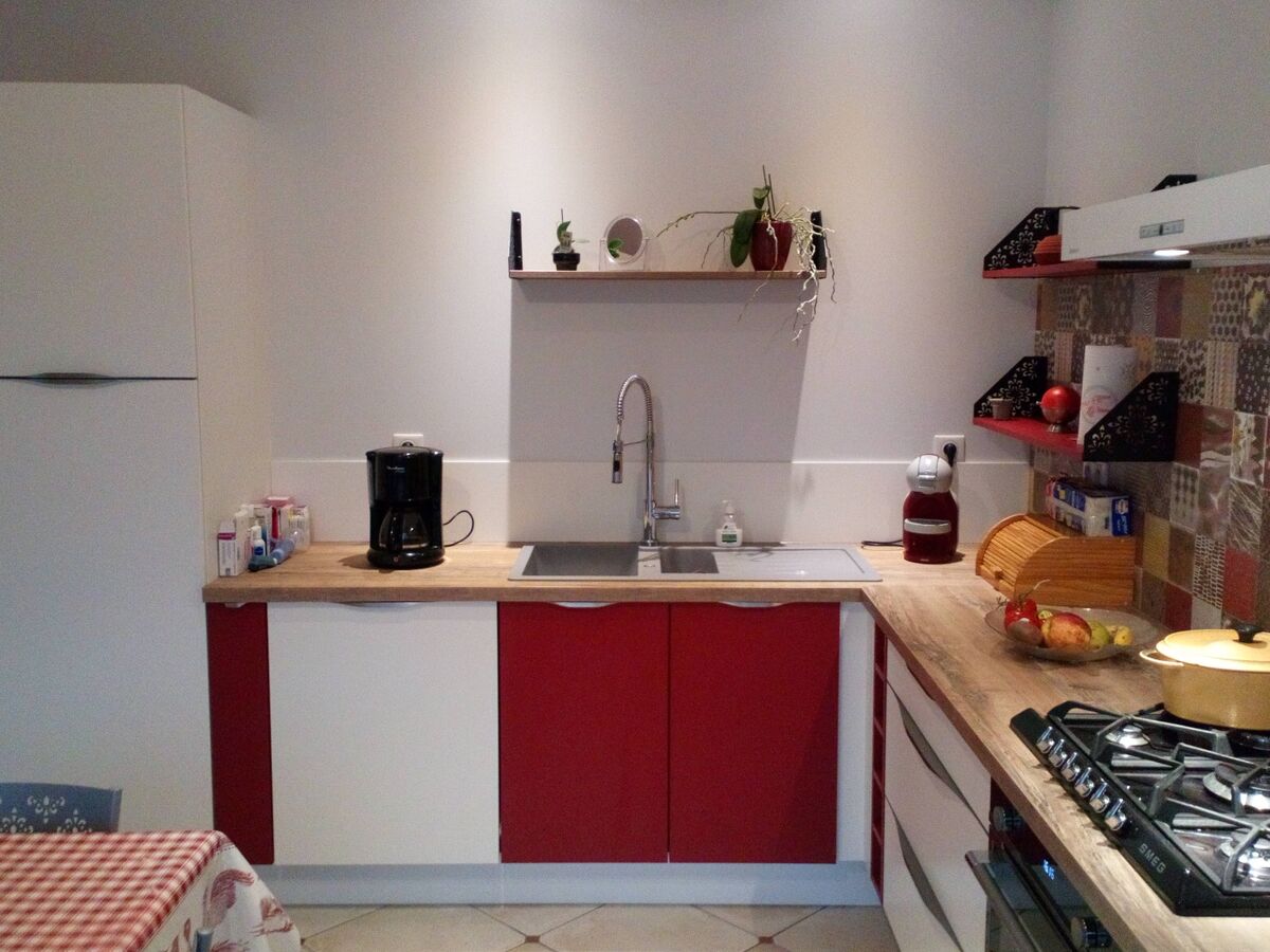 Cuisine avant-après sur mesure Color Laquée Blanc