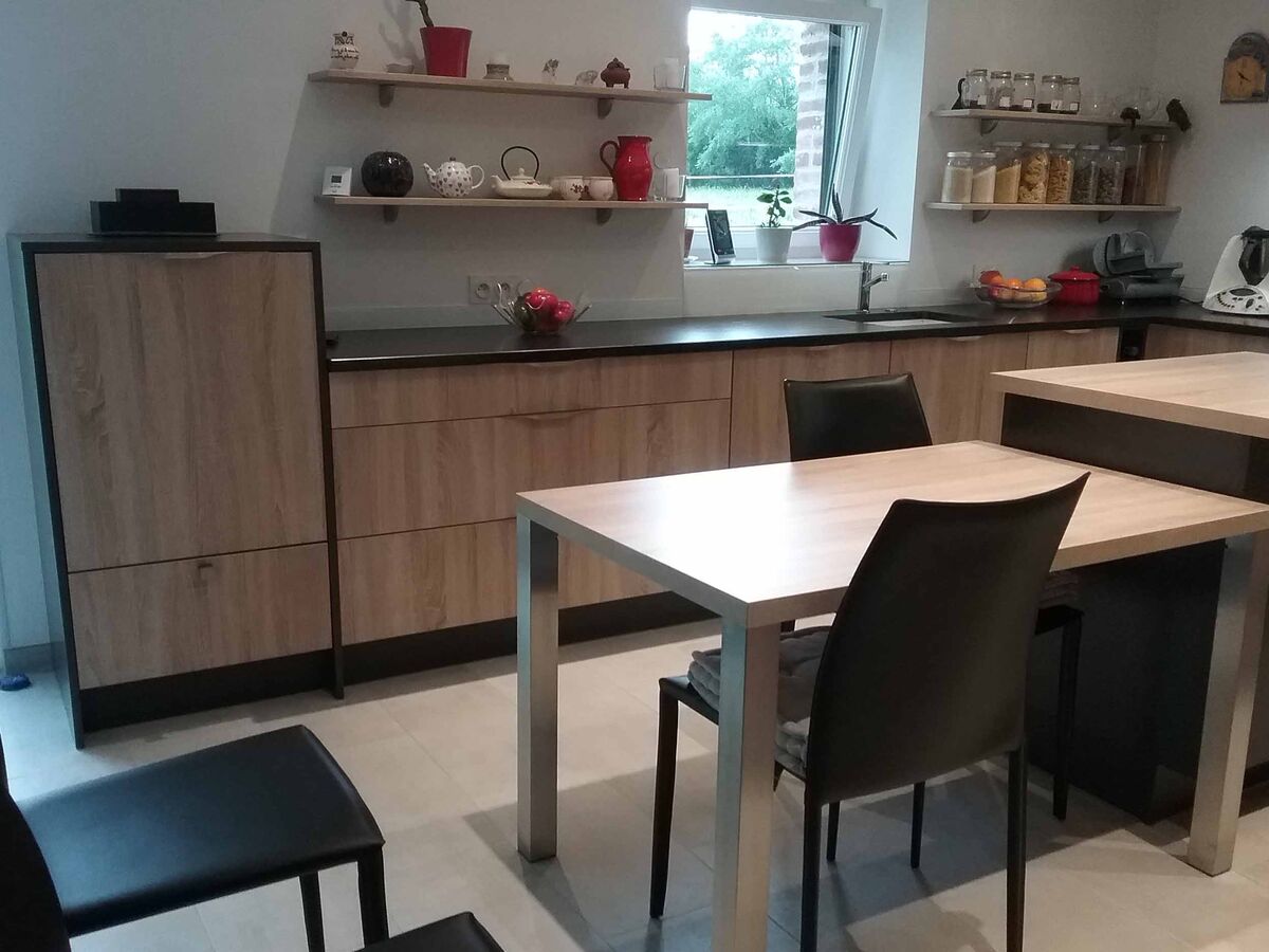 Rénovation cuisine sur mesure Trend + Chêne timber