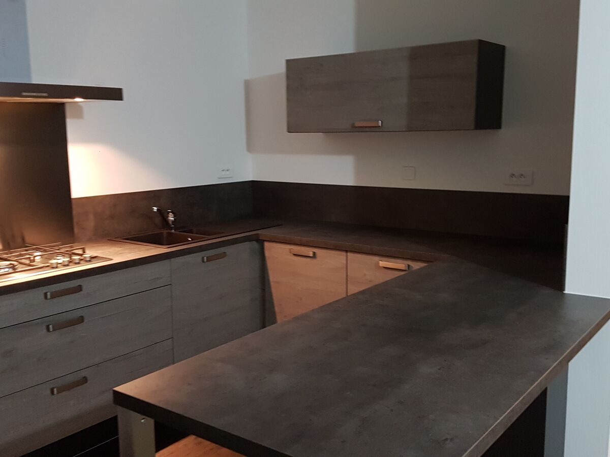 Cuisine avant-après sur mesure Label Chêne Sable Synchrone