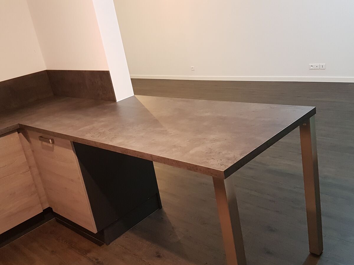 Cuisine avant-après sur mesure Label Chêne Sable Synchrone