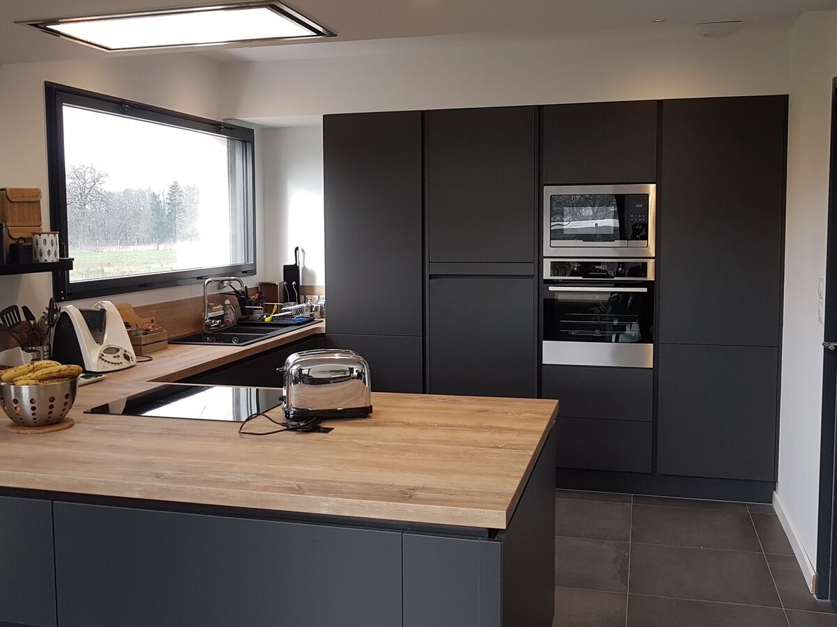 Rénovation cuisine équipée sur mesure Label Metal Brossé