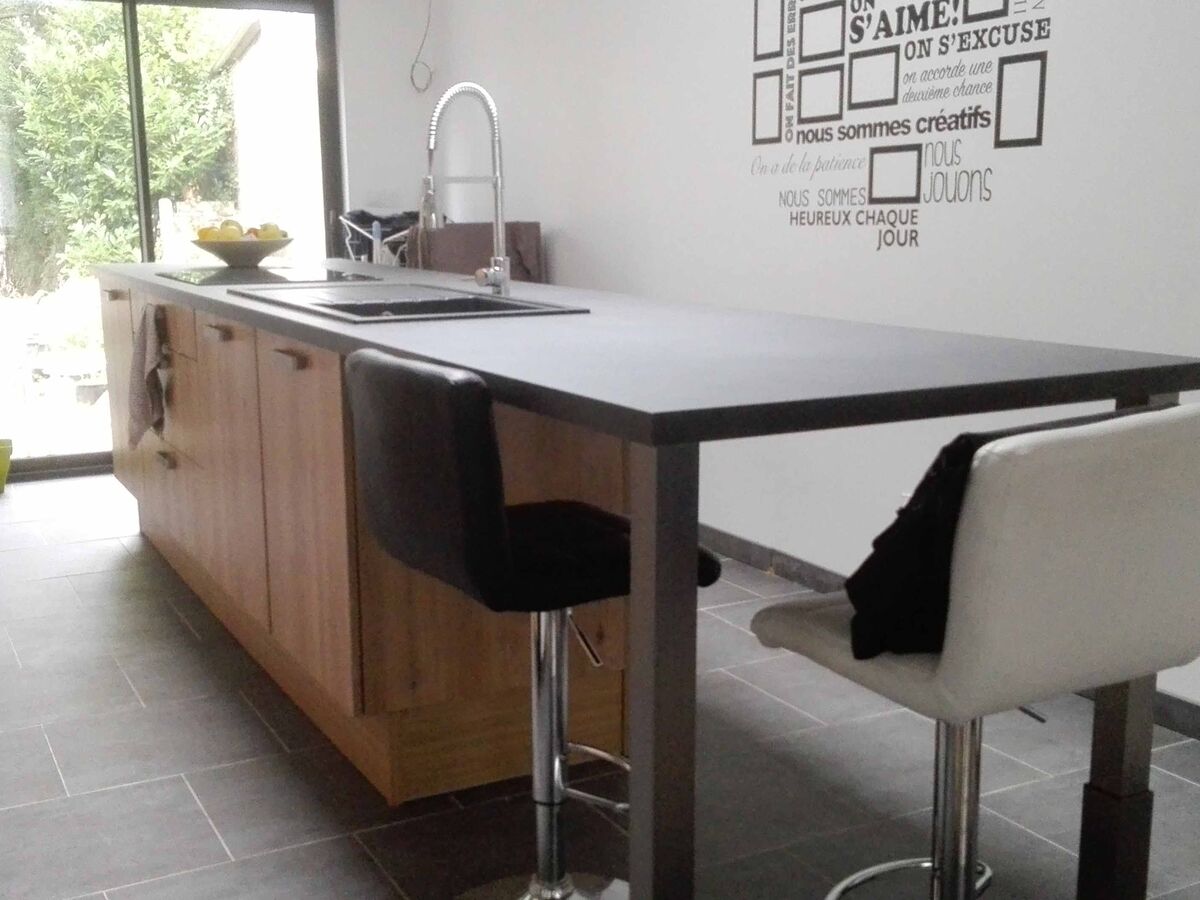 Rénovation cuisine sur mesure Trend + Chêne honey