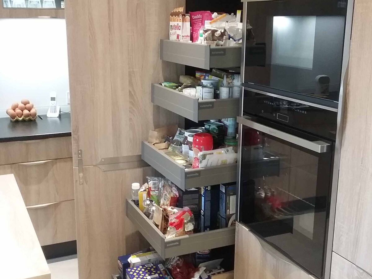 Cuisine avant-après sur mesure Trend + Chêne timber