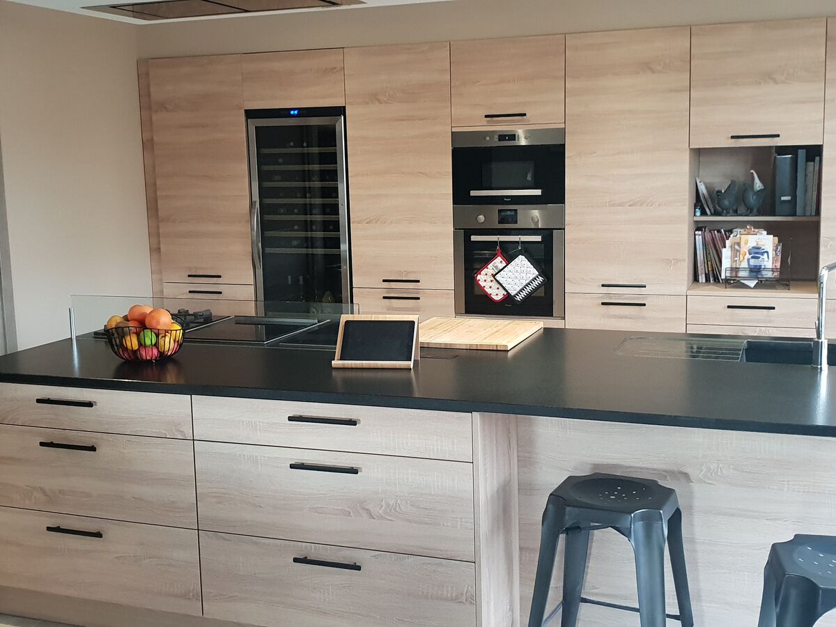 Cuisine avant-après sur mesure Trend Chêne Timber