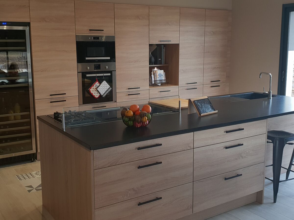 Cuisine avant-après sur mesure Trend Chêne Timber