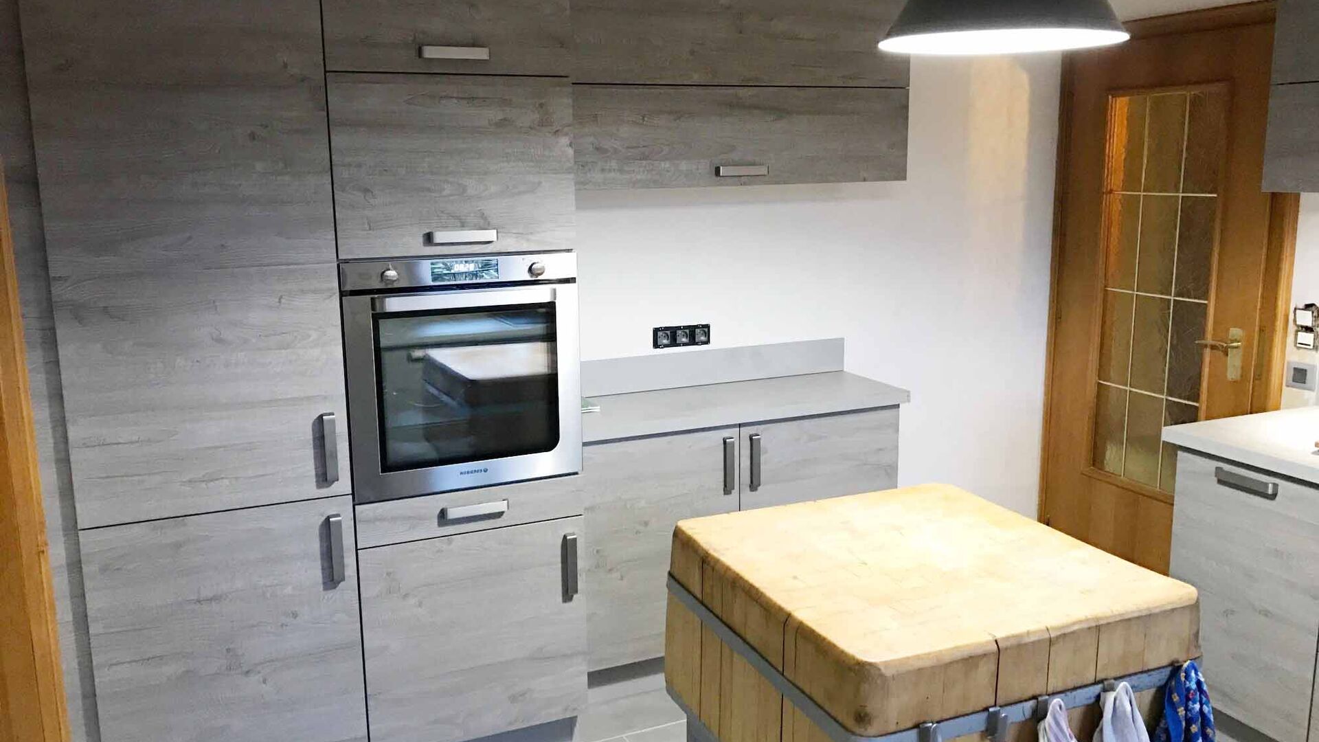 Cuisine équipée sur mesure Label Chêne Sable Synchrone