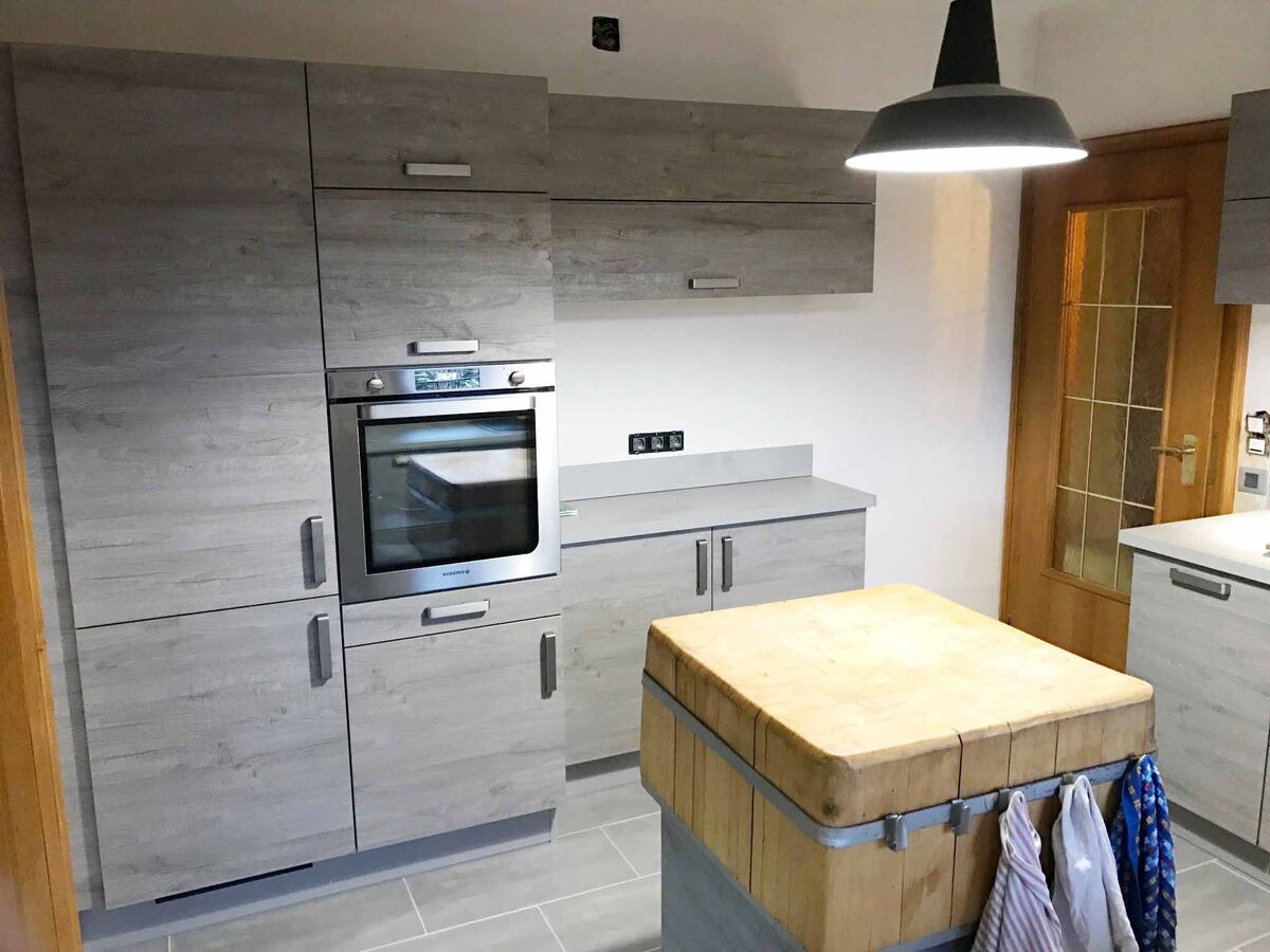 Cuisine équipée sur mesure Label Chêne Sable Synchrone