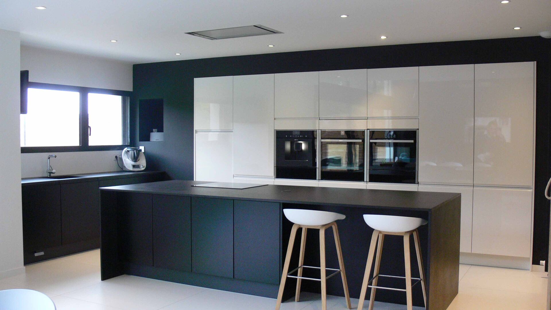 Cuisine équipée sur mesure Pure Brillant Blanc Brillant