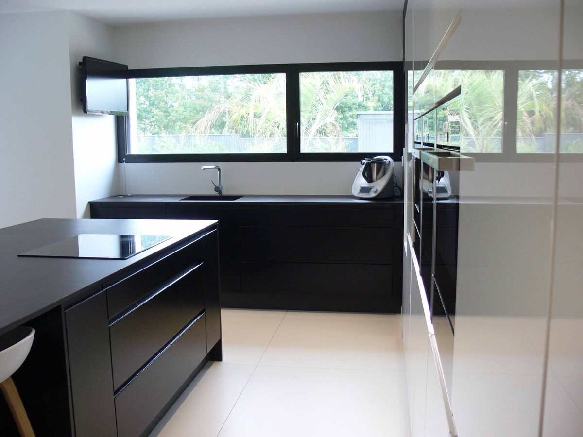 Rénovation cuisine sur mesure Pure Brillant Blanc Brillant