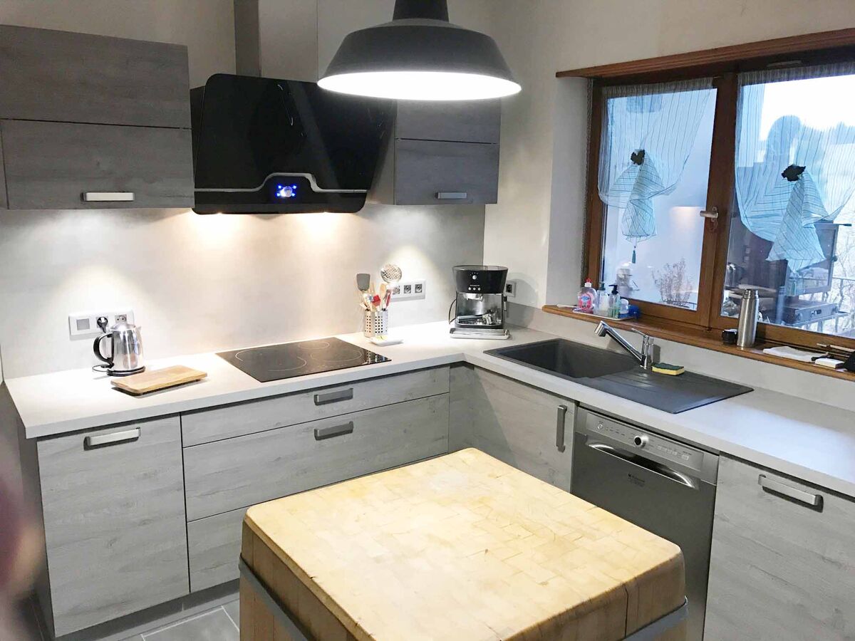 Rénovation cuisine sur mesure Label Chêne Sable Synchrone