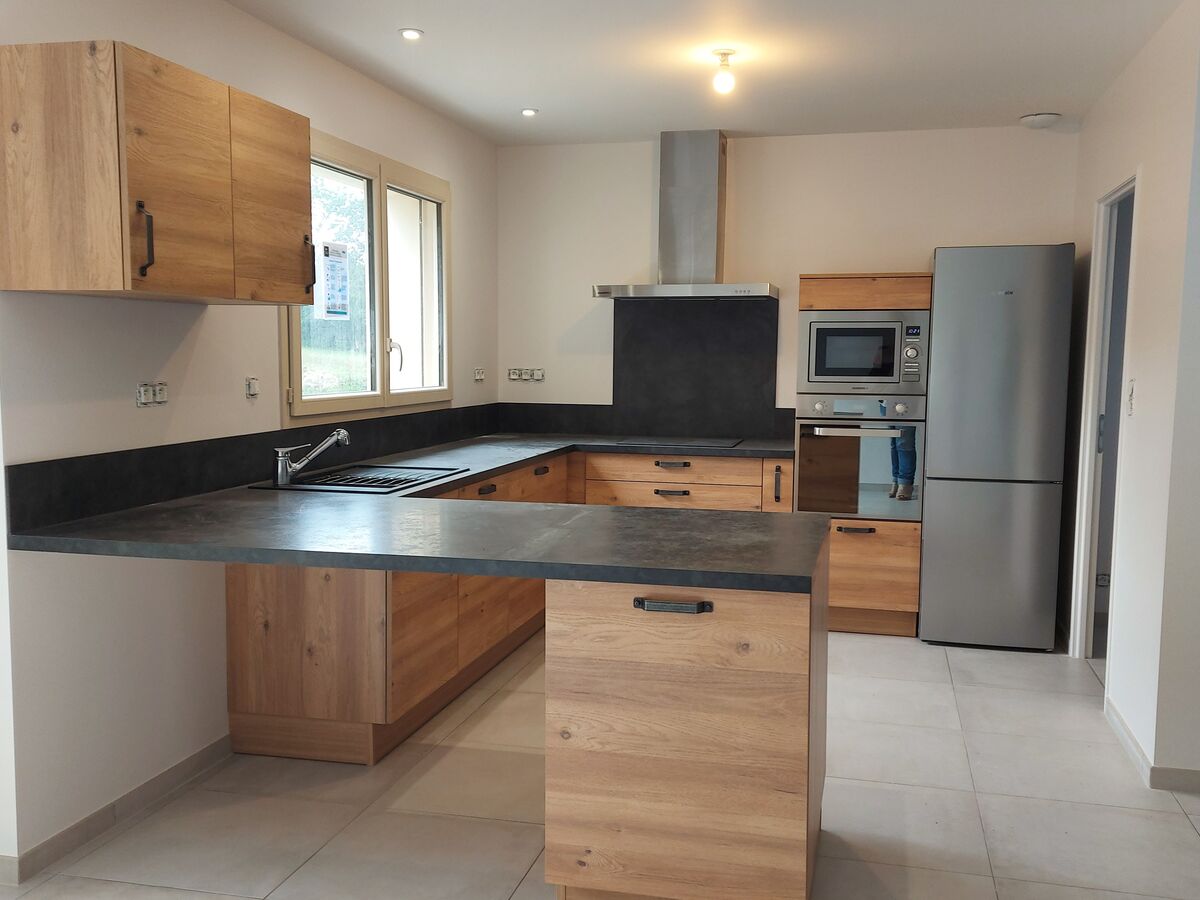 Rénovation cuisine équipée sur mesure Trend Chêne Honey