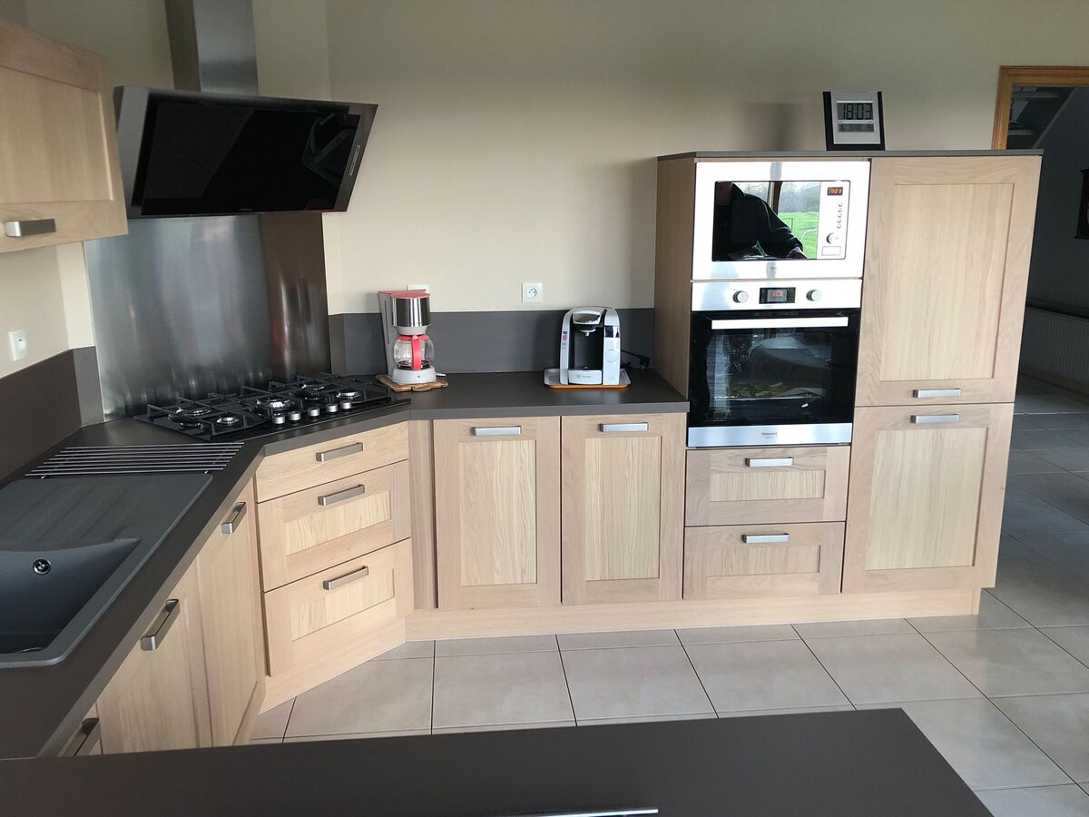 Rénovation cuisine équipée sur mesure Wooden Teinté Soft Oak