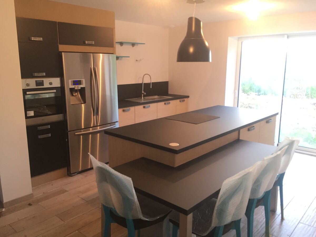 Cuisine équipée sur mesure Trend + Artic wood et Velvet Noir Soft