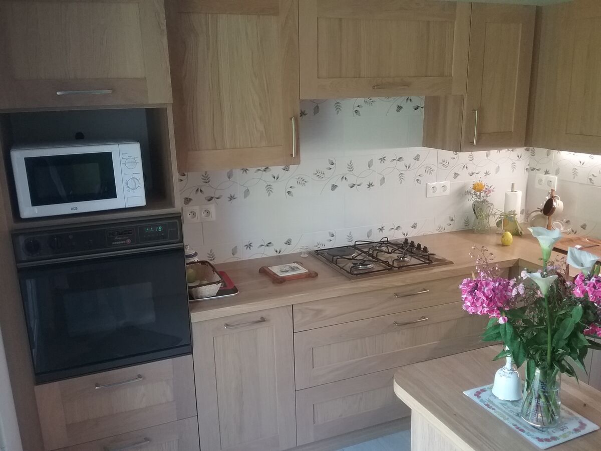 Cuisine avant-après sur mesure Wooden Soft oak