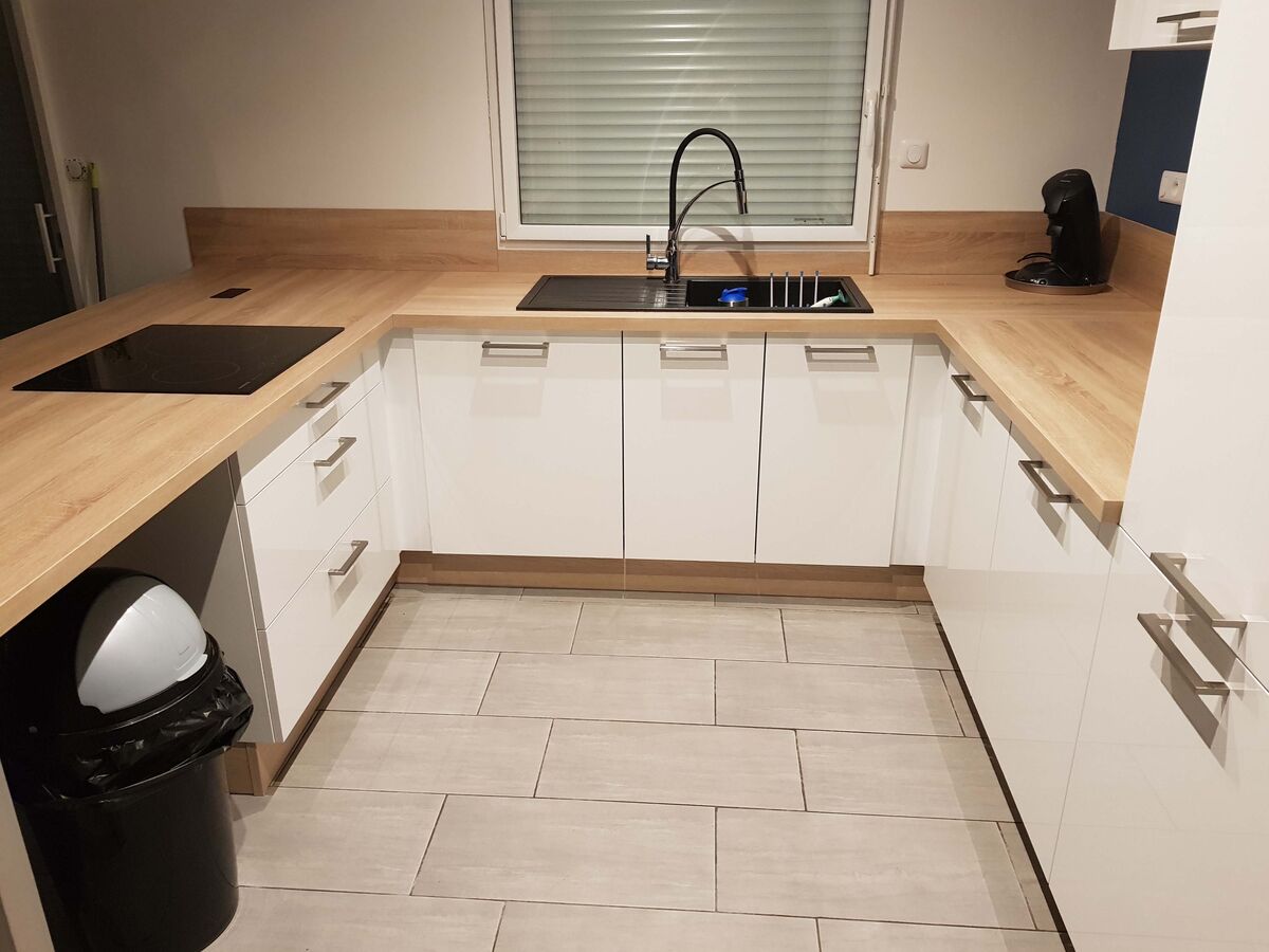 Rénovation cuisine équipée sur mesure Light Blanc Brillant