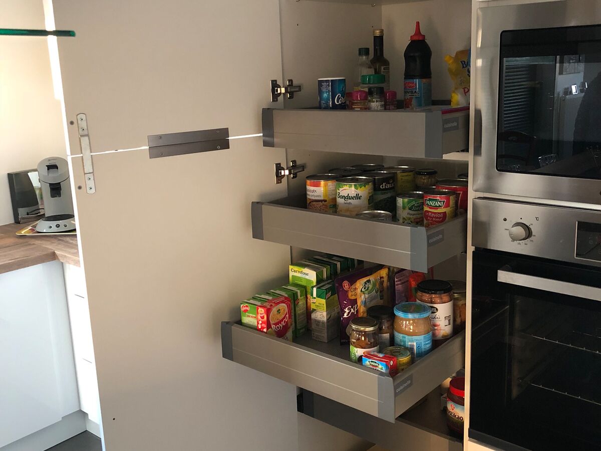 Rénovation cuisine équipée sur mesure Light Blanc Brillant