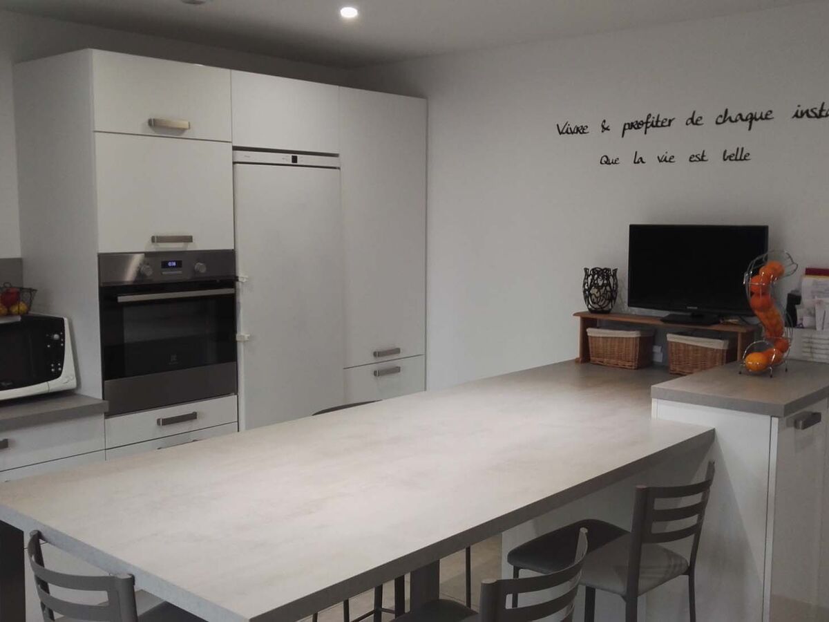 Cuisine avant-après sur mesure Light Blanc Brillant