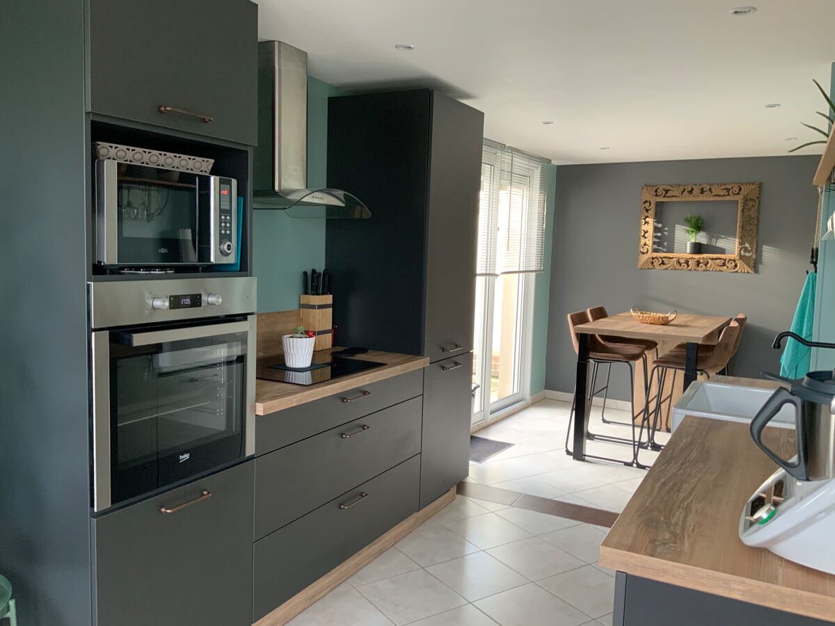 Rénovation cuisine équipée sur mesure LABEL Métal Brossé