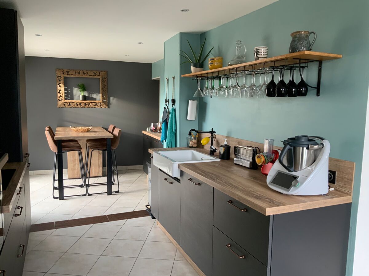 Cuisine équipée sur mesure LABEL Métal Brossé