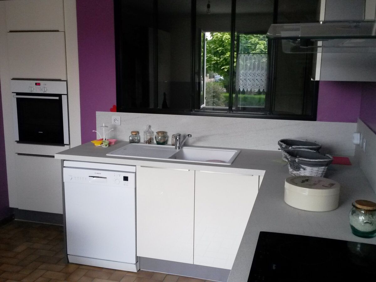 Rénovation cuisine sur mesure Light + Pannacotta Majestic brillant