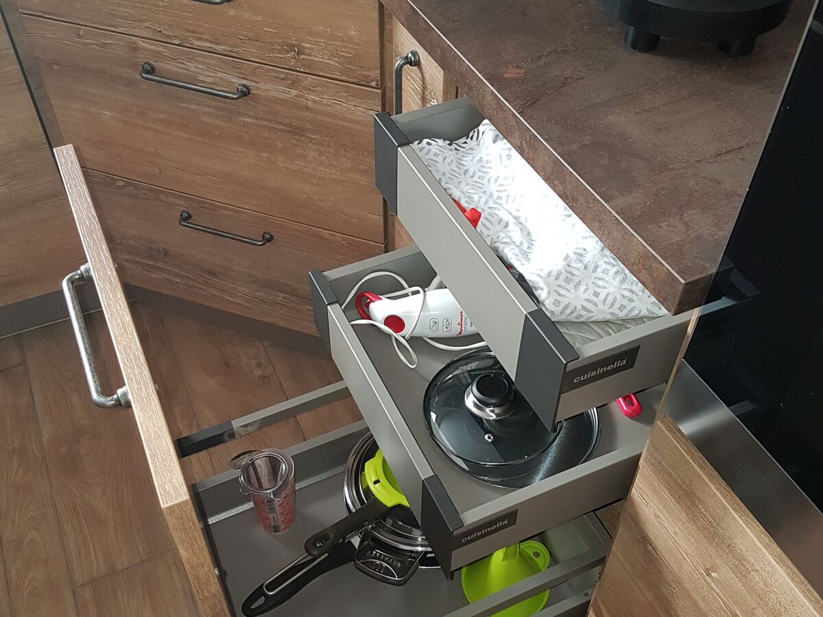 Cuisine avant-après sur mesure Trend Hipster Wood