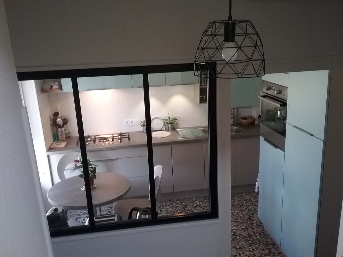 Rénovation cuisine équipée sur mesure Trend Mistigris et Misty Blue