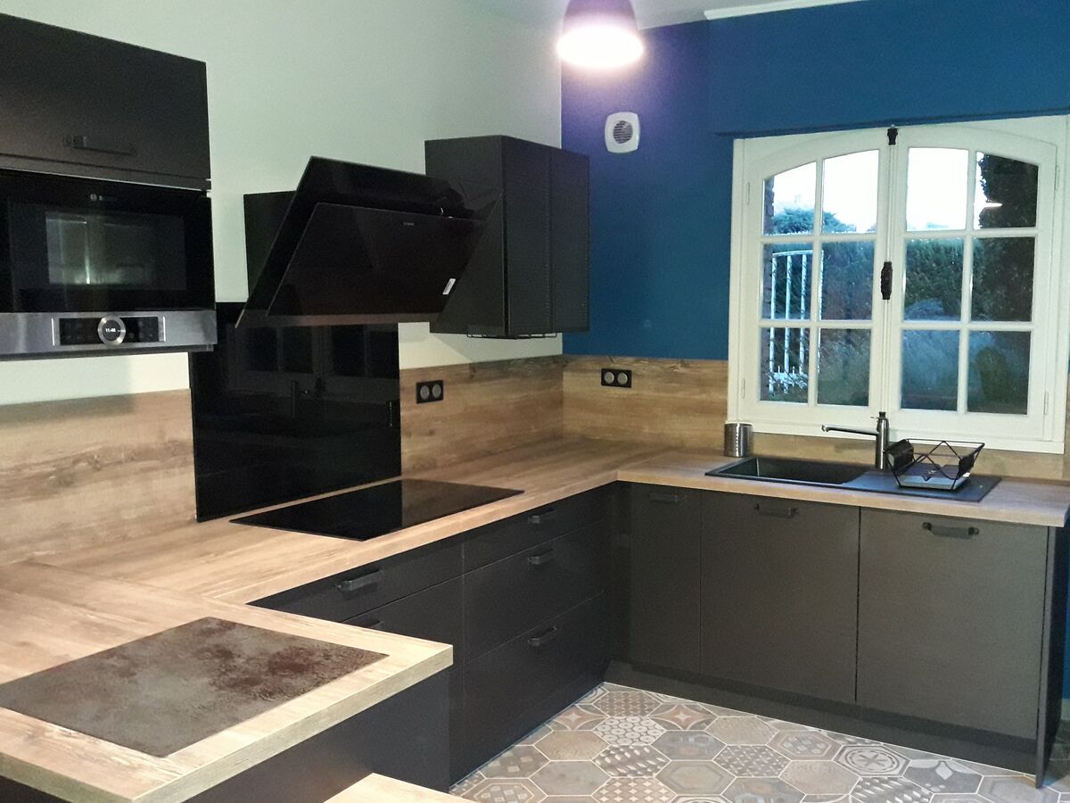 Cuisine équipée sur mesure Label Métal Brossé